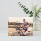 TRIBALARROWS PATTERN-FOTO SAVE THE DATE POSTCARD ANKÜNDIGUNGSPOSTKARTE (Stehend Vorderseite)