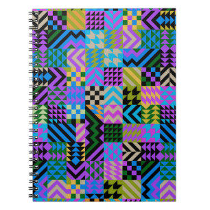 Tribale Folk Art - Blau Notizblock