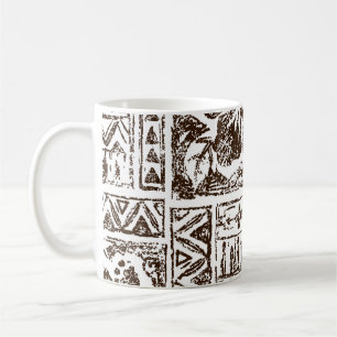 Tribaler tropischer Kunststil der indigenen Hawaii Kaffeetasse