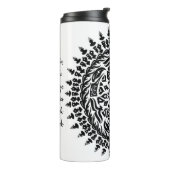 Tribales Mandala-Handzeichnungskunst Thermosbecher (Nach links gedreht)