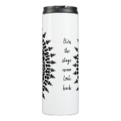 Tribales Mandala-Handzeichnungskunst Thermosbecher (Rückseite)