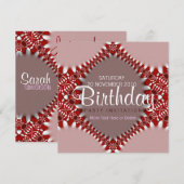 Tribalitic Sweet Birthday Einladung (Vorne/Hinten)