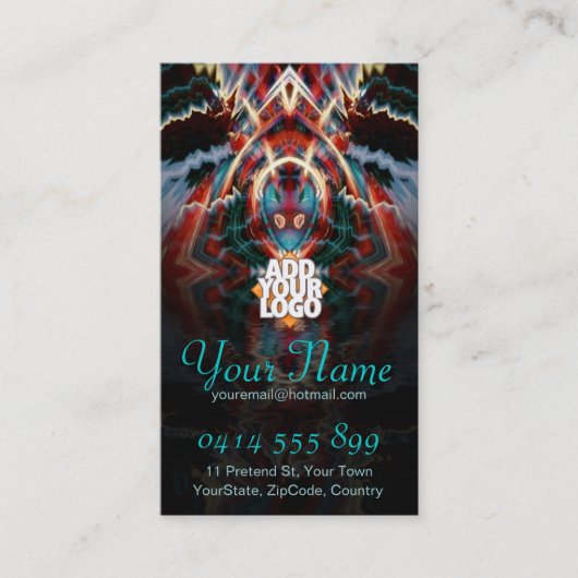 TribalSheild-Fraktal-Visitenkarte Visitenkarte (Vorderseite)