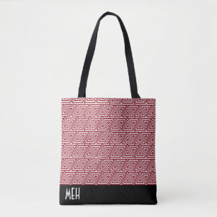 Tribanges Rotes Monogramm Tasche