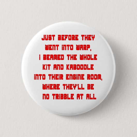 Tribble Knopf Button (Vorderseite)