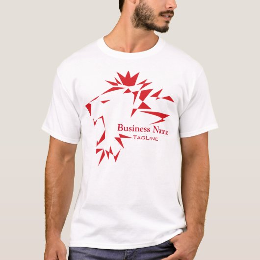 Tribe Crowned Lion für Business T - Shirt (Vorderseite)