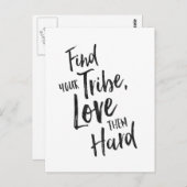 Tribe finden - Inspirationskarte Postkarte (Vorne/Hinten)
