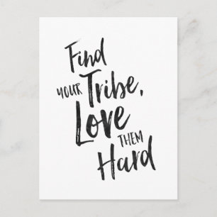 Tribe finden - Inspirationskarte Postkarte