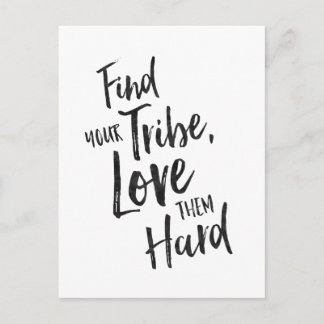 Tribe finden - Inspirationskarte Postkarte