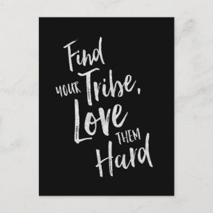 Tribe finden - Inspirationskarte Postkarte