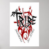 Tribe Poster Large White[22,86" x 34,5"] (Vorne)
