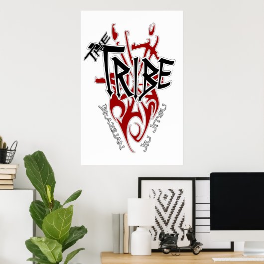 Tribe Poster Large White[22,86" x 34,5"] (Heimbüro)