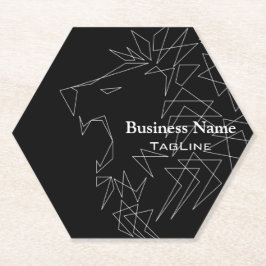 Tribe Roar Lion Kontur Paper Untersetzer