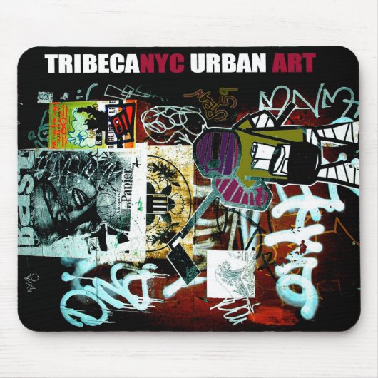 Tribeca NYC städtische Kunst-Mausunterlage Mousepad (Vorne)