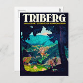 Triberg im Schwarzwald, Blick aus dem schwarzen Wa Postkarte (Vorne/Hinten)