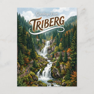 Triberger Wasserfälle Deutschland Postkarte