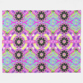 Triblal Pink Design Fleecedecke (Vorderseite (Horizontal))