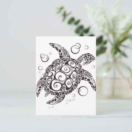 Trible Tattoo Postkarte (Stehend Vorderseite)