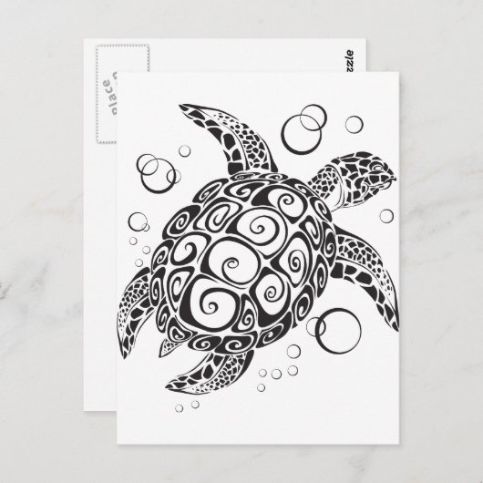 Trible Tattoo Postkarte (Vorne/Hinten)