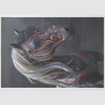 Tribunal Lila Painted Indian Horse Decoupage