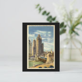 Tribunturm, Chicago Vintag Postkarte (Stehend Vorderseite)