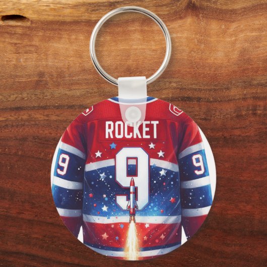 Tribut 9 Maurice Richard Schlüsselanhänger (Vorderseite)