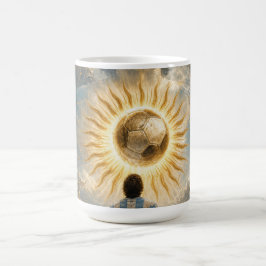 Tribut an Argentiniens Fußballlegende Kaffeetasse
