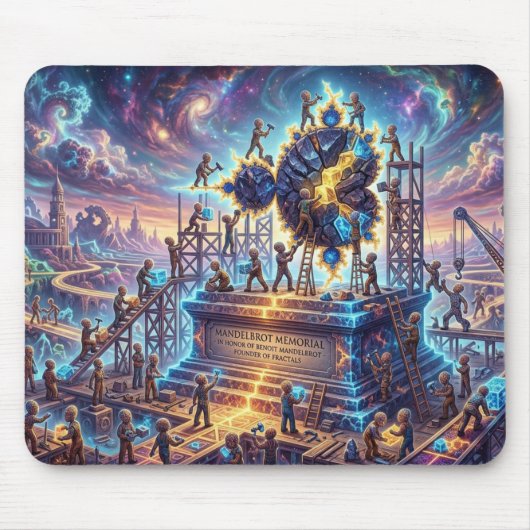 Tribut an Benoit Mandelbrot Mandelbrot Gründer Mousepad (Vorne)