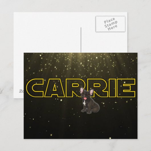 Tribut an Carrie Postkarte (Vorne/Hinten)