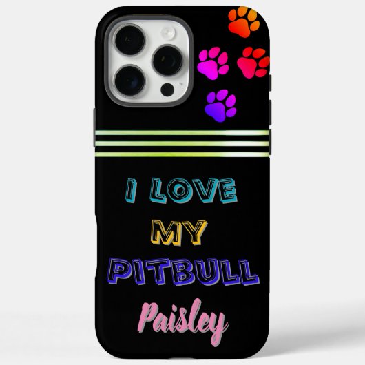 Tribut an den geliebten Pitbull, Paisley Case-Mate iPhone Hülle (Rückseite)