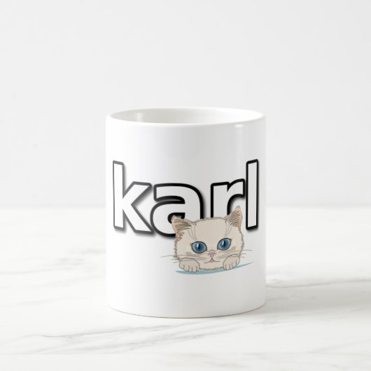Tribut an Karl Lagerfeld Kaffeetasse (Mittel)