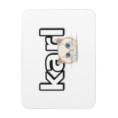Tribut an Karl Lagerfeld Magnet (Vertikal)