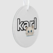 Tribut an Karl Lagerfeld Ornament (Vorderseite)
