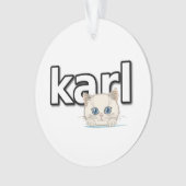 Tribut an Karl Lagerfeld Ornament (Vorderseite)