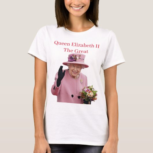 Tribut an Königin Elizabeth II T-Shirt (Vorderseite)