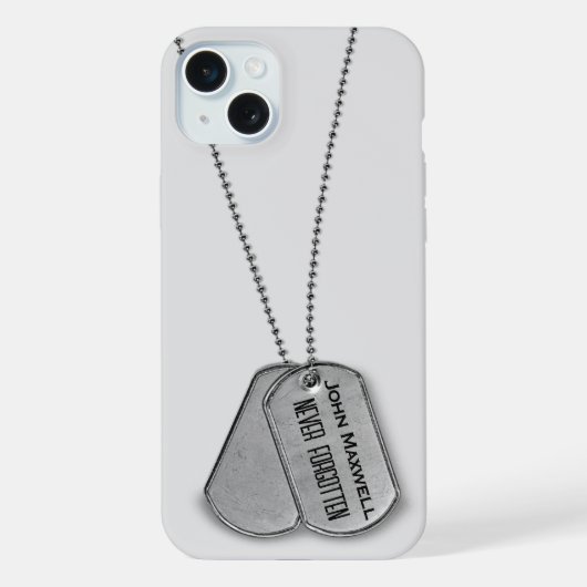 Tribut an Militärhunde iPhone Hülle (Rückseite)