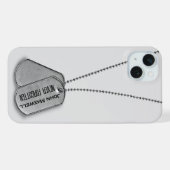 Tribut an Militärhunde iPhone Hülle (Rückseite (Horizontal))
