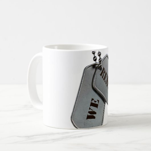 Tribut an Militärhunde Kaffeetasse (Vorderseite Links)