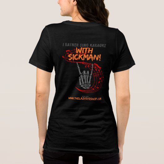 Tribut an Sickman T - Shirt Design (Rückseite)