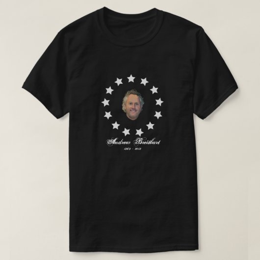 Tribut Andrews Breitbart - Kolonialflaggen-Art T-Shirt (Design vorne)