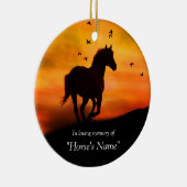 Tribut Galloping spirituell Keramik Ornament (Rechts)