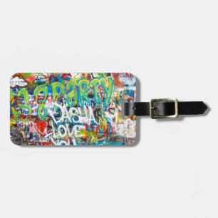 Tribut-Graffiti-Wand in Prag Gepäckanhänger