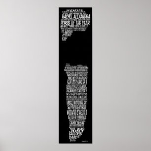 Tribut-Leinwand Rachelpedia HOY Rachel Alexandra Poster