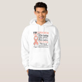 Tribut-StützEndometrial Krebs-Bewusstsein Hoodie (Vorne ganz)