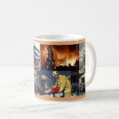 Tribut-Tasse - Feuerwehrmänner u. EMT Kaffeetasse (VorderseiteRechts)