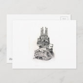 Tribut zu Gaudi. Postkarte (Vorne/Hinten)