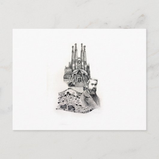 Tribut zu Gaudi. Postkarte (Vorderseite)