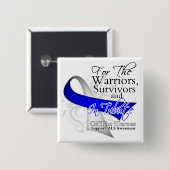 Tribute ALS Lou Gehrigs Disease Awareness Button (Vorne & Hinten)