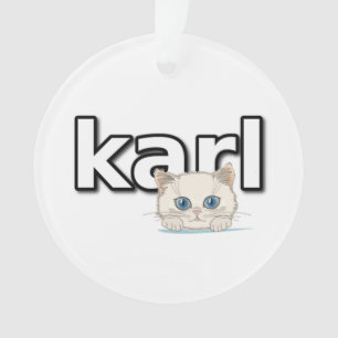 Tribute an Karl Lagerfeld Ornament