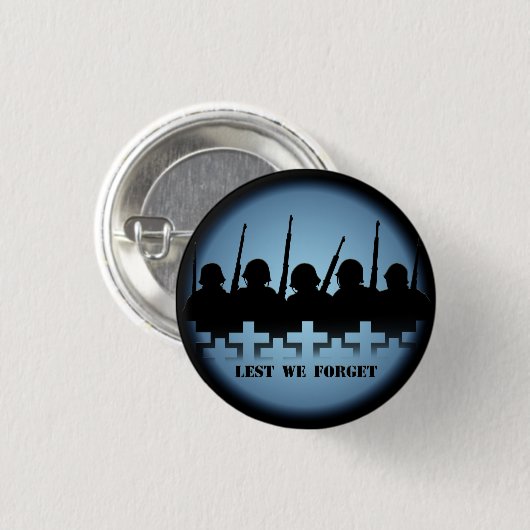 Tribute Buttons, damit wir den Krieg nicht vergess Button (Vorne & Hinten)